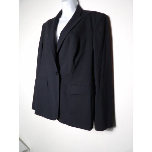 Hugo Boss Blazer Juicy6 Wool Womens 14 Navy Blue Career Office Professional - Picture 5 of 15